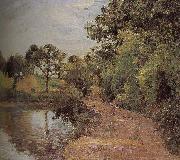 Camille Pissarro pond France oil painting artist